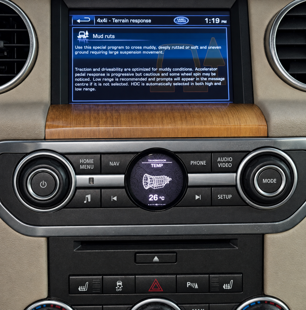 Transmission temp on Discovery 4