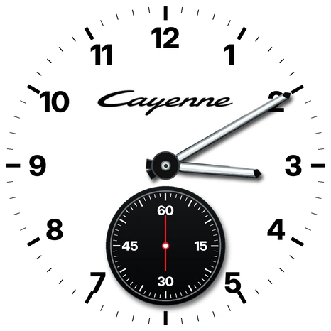 Glacier Realistic clock theme