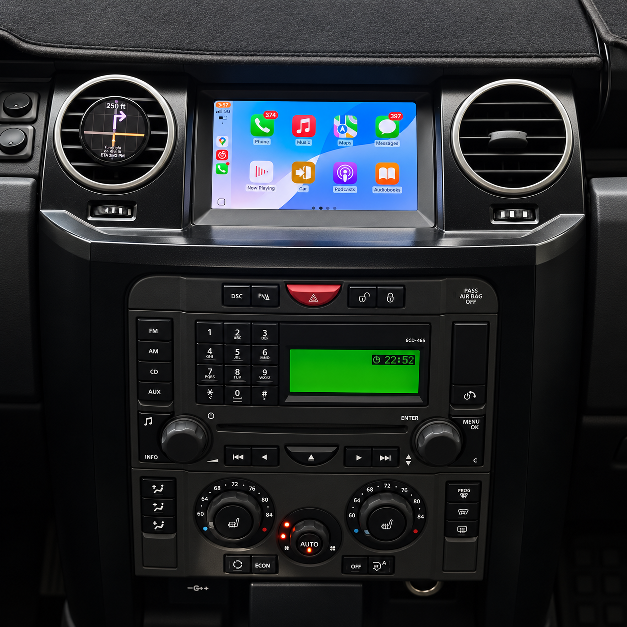 Navigation in the center console